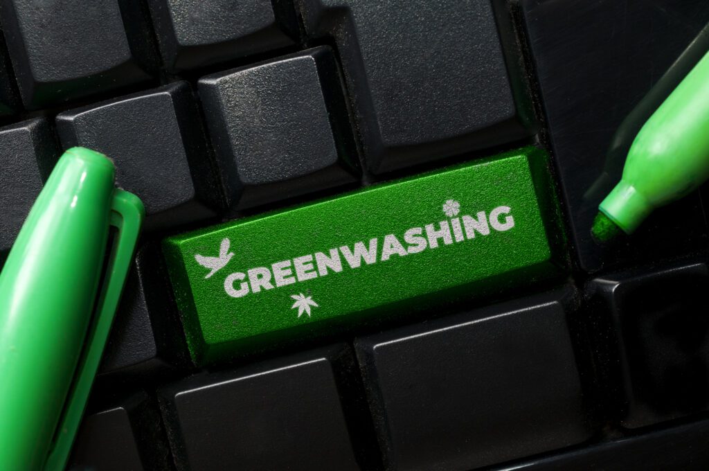 Greenwashing is the act of projecting chemical-based products as being environmentally friendly.
